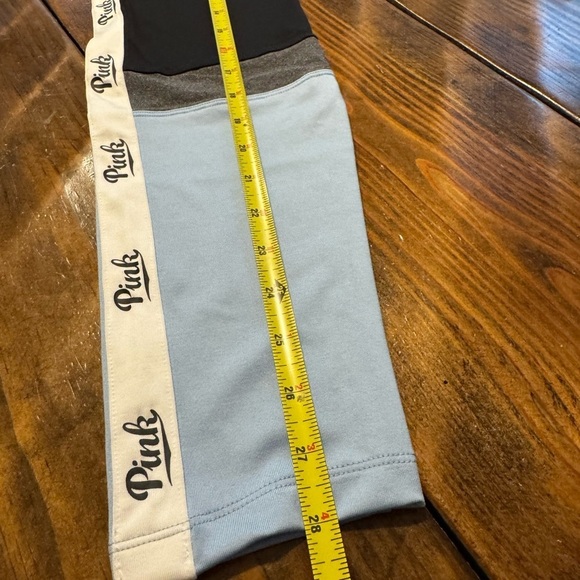 NWT PINK Victoria Secret High Waisted Lt Blue/Black/White Legging Size M (2016) - Picture 9 of 9